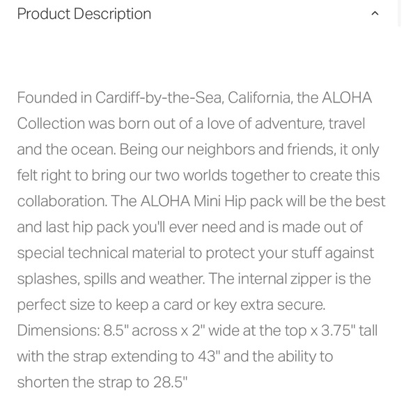 Aloha x vuori hip bag - Picture 4 of 4